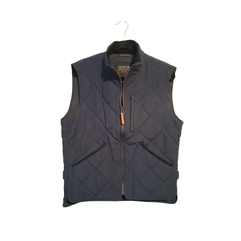 J. Crew Mens size Medium Quilted Heritage‎ Hunting Preppy Sussex Primaloft Vest
